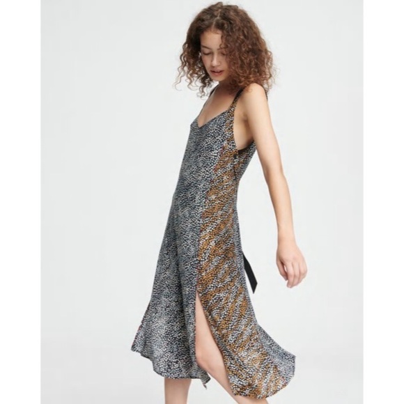 Nwt Rag & Bone Colette Slip Midi Dress Large - Picture 10 of 13